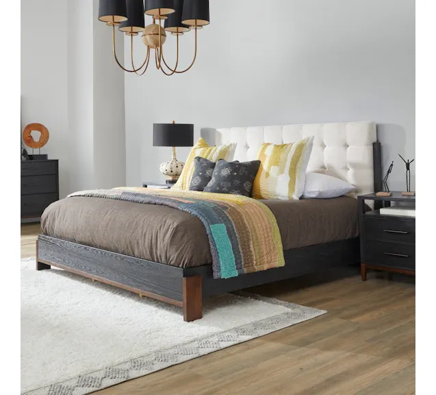 Flexsteel Furniture W1027-90K Waterfall King Upholstered Bed Flexsteel Furniture W1027-90K Waterfall King Upholstered Bed