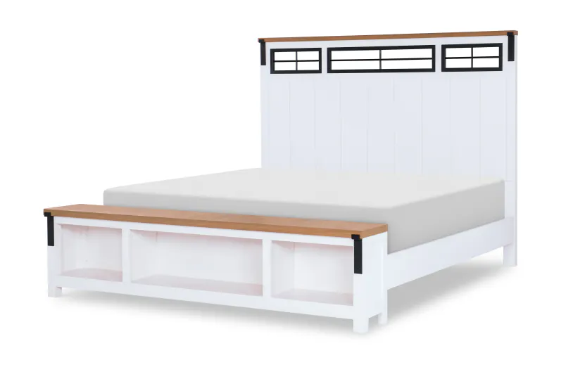 Legacy Classic 1561-4305K Franklin Panel Bed w/ Footboard Storage Queen