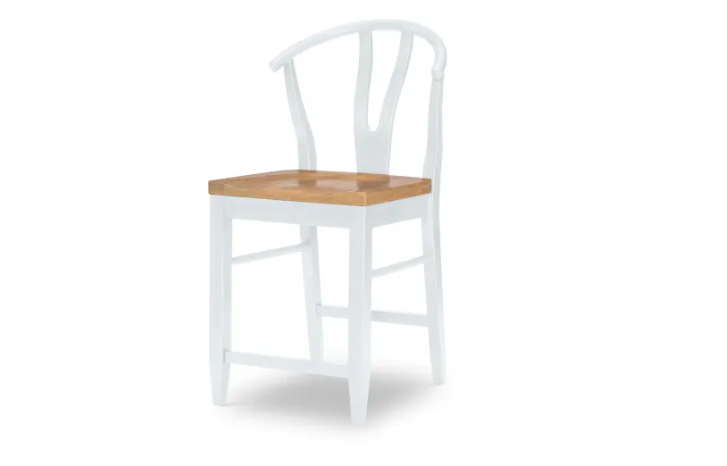 Legacy Classic 1564-945 Franklin Wishbone Back Counter Height Chair White