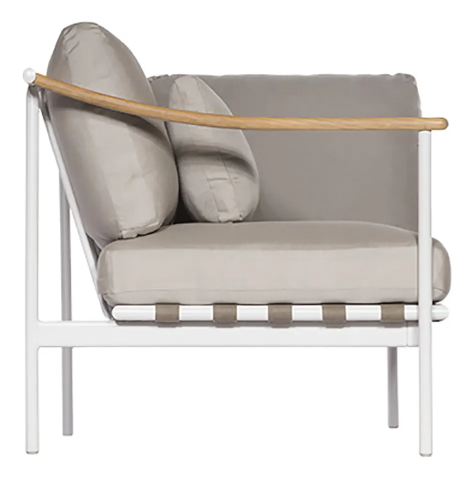 Barlow Tyrie 1AROMD1TA.02 Around Deep Seating Single Teak Left Arm / Aluminium Right Arm Barlow Tyrie 1AROMD1TA.02 Around Deep Seating Single Teak Left Arm / Aluminium Right Arm