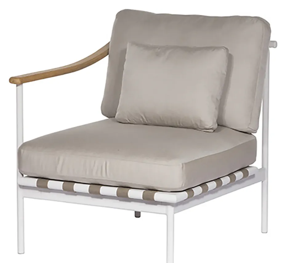 Barlow Tyrie 1AROMD1TZ.02 Around Deep Seating Single Teak Left Arm Barlow Tyrie 1AROMD1TZ.02 Around Deep Seating Single Teak Left Arm