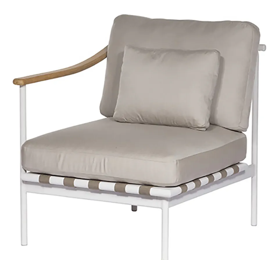 Barlow Tyrie 1AROMD1TZ.02 Around Deep Seating Single Teak Left Arm Barlow Tyrie 1AROMD1TZ.02 Around Deep Seating Single Teak Left Arm