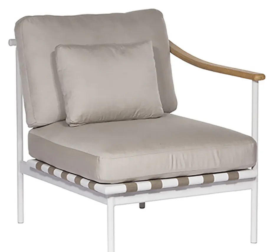 Barlow Tyrie 1AROMD1ZT.02 Around Deep Seating Single Teak Right Arm Barlow Tyrie 1AROMD1ZT.02 Around Deep Seating Single Teak Right Arm