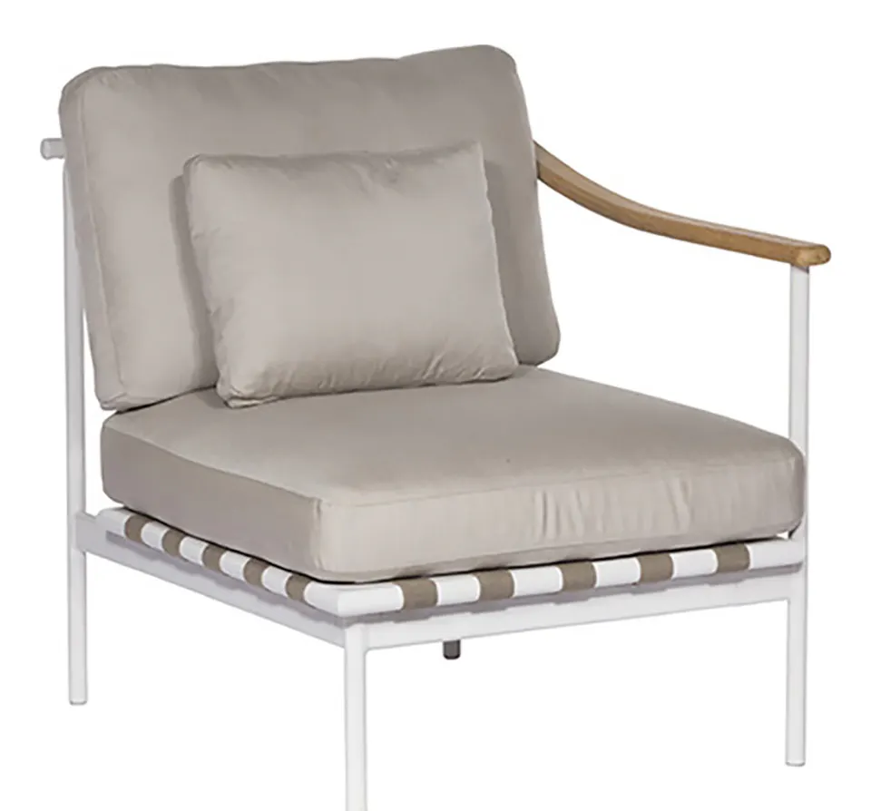 Barlow Tyrie 1AROMD1ZT.02 Around Deep Seating Single Teak Right Arm Barlow Tyrie 1AROMD1ZT.02 Around Deep Seating Single Teak Right Arm