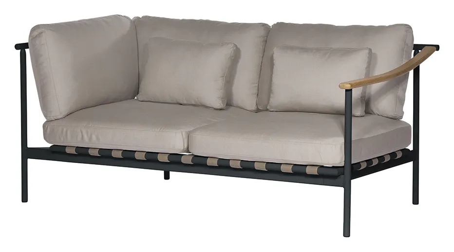 Barlow Tyrie 1AROMD2AT.02 Around Deep Seating Double Aluminium Left Arm Teak Right Arm Barlow Tyrie 1AROMD2AT.02 Around Deep Seating Double Aluminium Left Arm Teak Right Arm