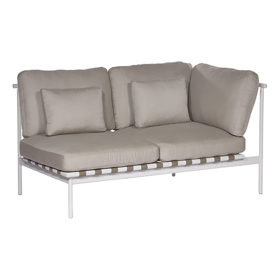 Barlow Tyrie 1AROMD2ZA.02 Around Deep Seating Double Aluminium Right Arm