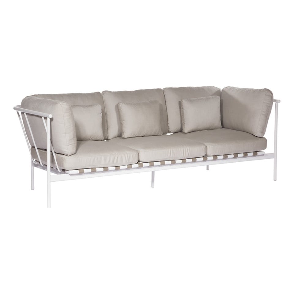 Barlow Tyrie 1AROMD3AA.02 Around Deep Seating Triple Aluminium Arms