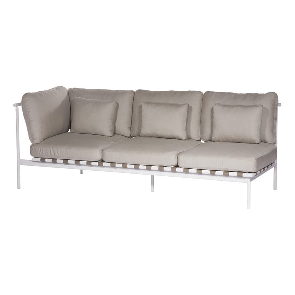 Barlow Tyrie 1AROMD3AZ.02 Around Deep Seating Triple Aluminium Left Arm
