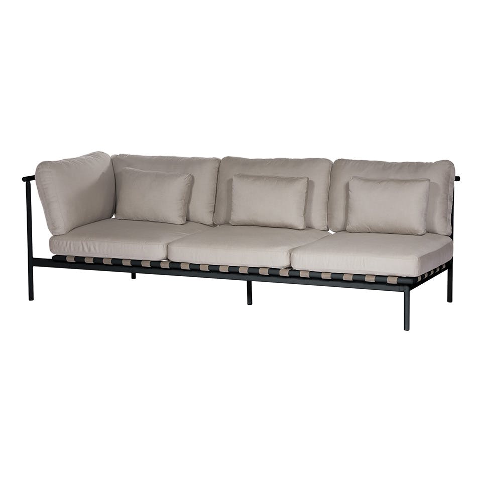 Barlow Tyrie 1AROMD3AZ.14 Around Deep Seating Triple Aluminium Right Arm