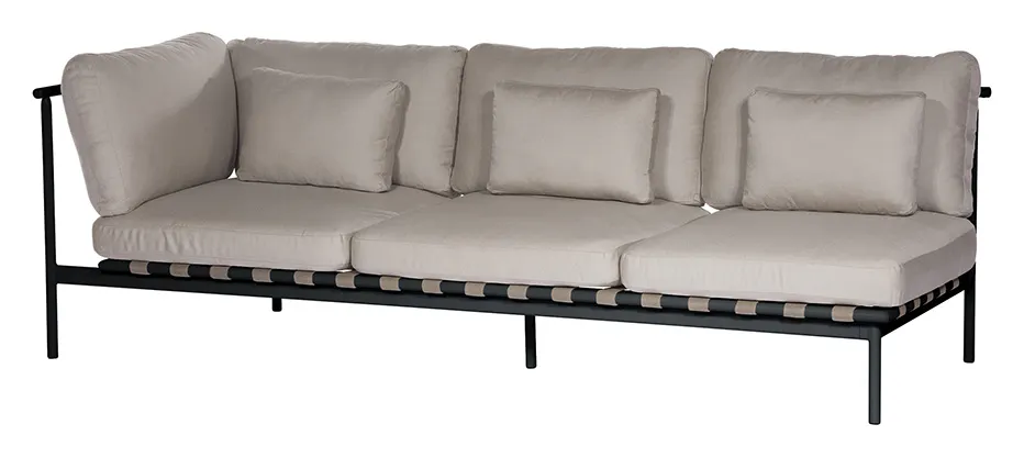 Barlow Tyrie 1AROMD3AZ.02 Around Deep Seating Triple Aluminium Left Arm Barlow Tyrie 1AROMD3AZ.02 Around Deep Seating Triple Aluminium Left Arm