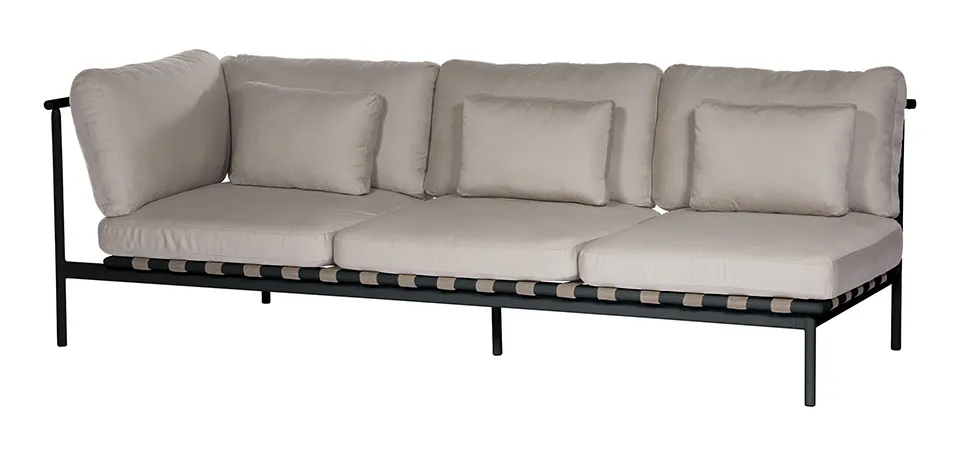 Barlow Tyrie 1AROMD3AZ.14 Around Deep Seating Triple Aluminium Right Arm Barlow Tyrie 1AROMD3AZ.14 Around Deep Seating Triple Aluminium Right Arm