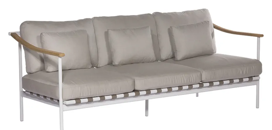 Barlow Tyrie 1AROMD3TT.02 Around Deep Seating Triple Teak Arms Barlow Tyrie 1AROMD3TT.02 Around Deep Seating Triple Teak Arms