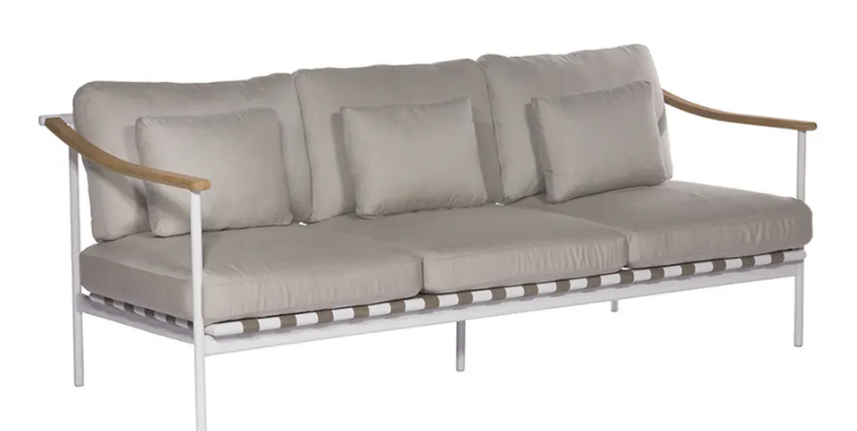 Barlow Tyrie 1AROMD3TT.02 Around Deep Seating Triple Teak Arms Barlow Tyrie 1AROMD3TT.02 Around Deep Seating Triple Teak Arms
