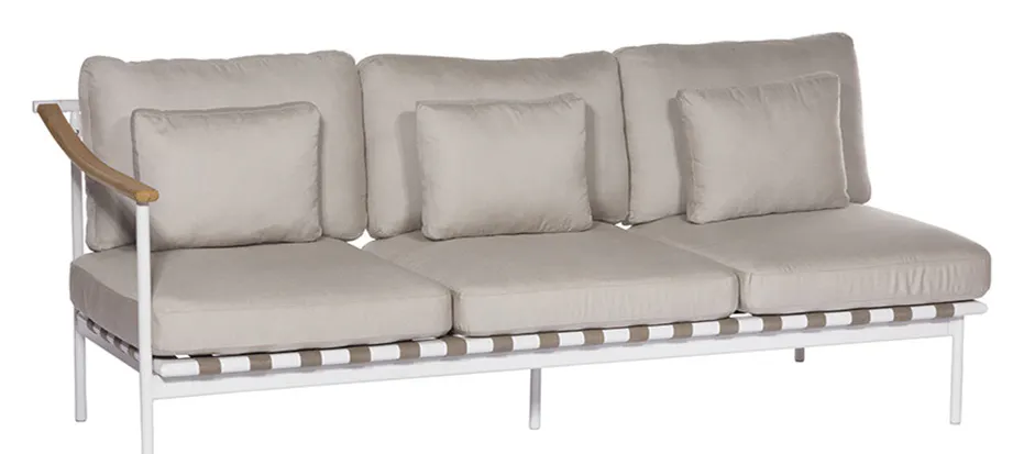 Barlow Tyrie 1AROMD3TZ.02 Around Deep Seating Triple Teak Left Arm Barlow Tyrie 1AROMD3TZ.02 Around Deep Seating Triple Teak Left Arm