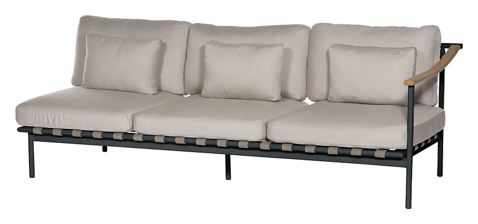 Barlow Tyrie 1AROMD3ZT.02 Around Deep Seating Triple Teak Right Arm Barlow Tyrie 1AROMD3ZT.02 Around Deep Seating Triple Teak Right Arm