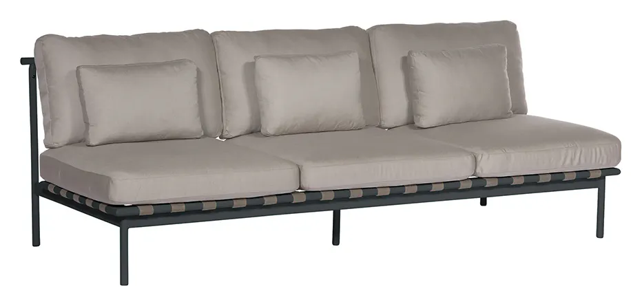 Barlow Tyrie 1AROMD3ZZ.02 Around Deep Seating Triple No Arms Barlow Tyrie 1AROMD3ZZ.02 Around Deep Seating Triple No Arms