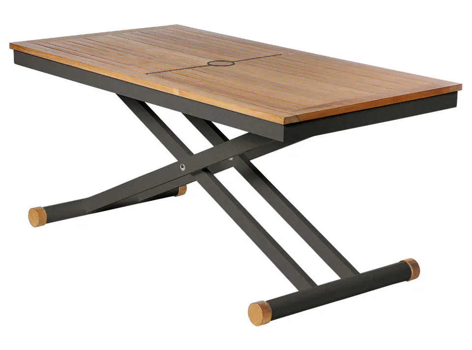 Barlow Tyrie 2AULA14.01 Aura Adjustable Height Table 140 Barlow Tyrie 2AULA14.01 Aura Adjustable Height Table 140