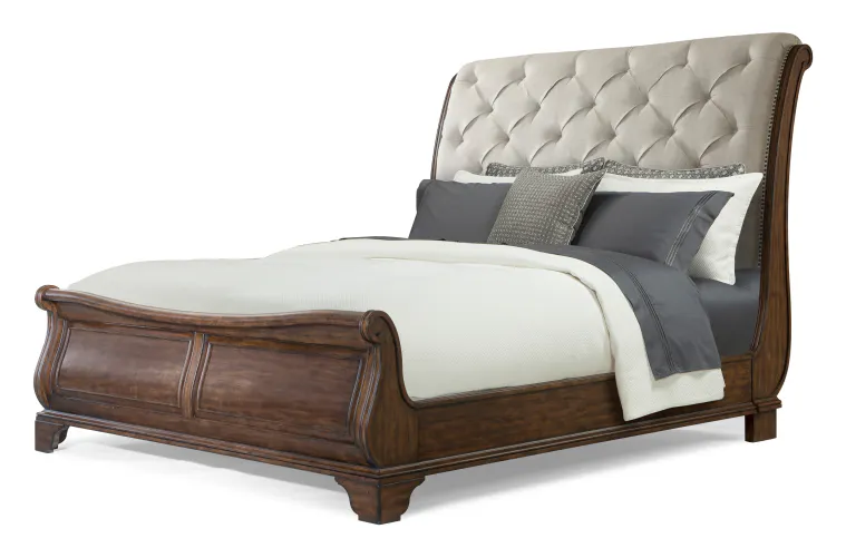 Legacy Classic TY920-260K TY Home Dottie Upholstered Sleigh Bed CA King Legacy Classic TY920-260K TY Home Dottie Upholstered Sleigh Bed CA King