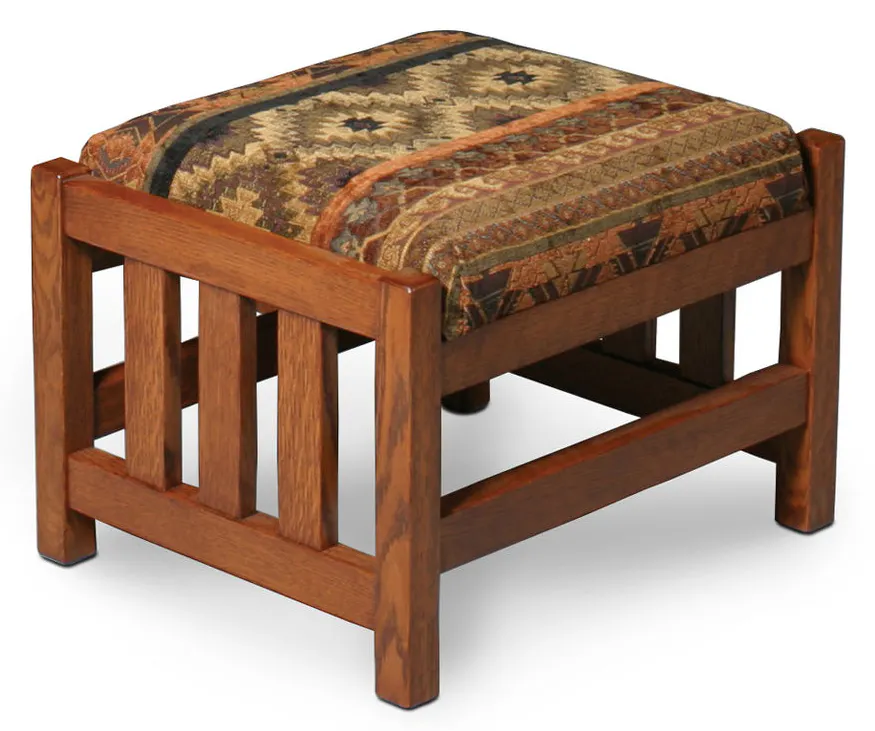 Simply Amish AJBAFS-L Morris Ottoman w/ Leather Cushions Simply Amish AJBAFS-L Morris Ottoman w/ Leather Cushions