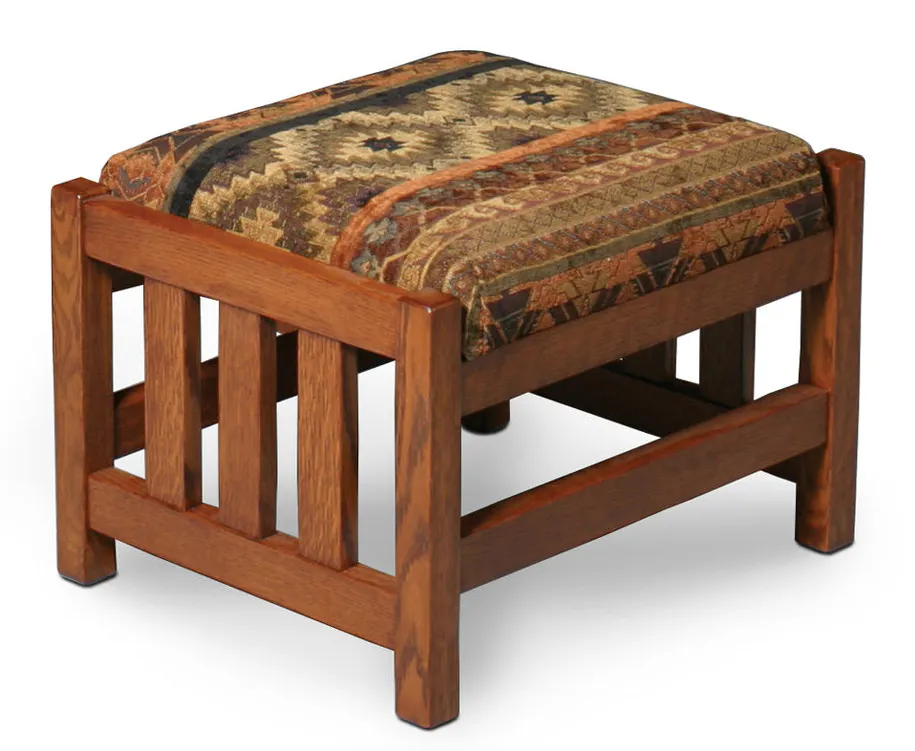 Simply Amish AJBAFS-L Morris Ottoman w/ Leather Cushions Simply Amish AJBAFS-L Morris Ottoman w/ Leather Cushions