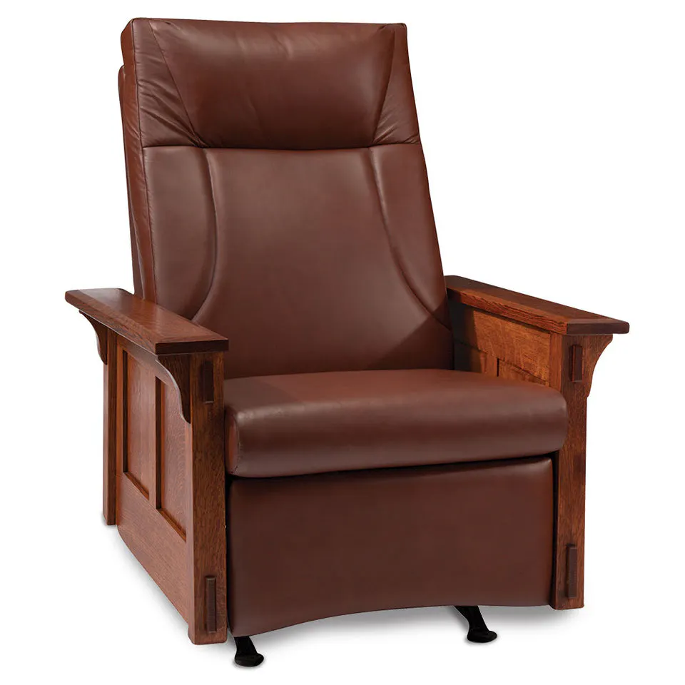 Simply Amish AJMCRR-L McCoy Rocker/ Recilner w/ Leather Cushions