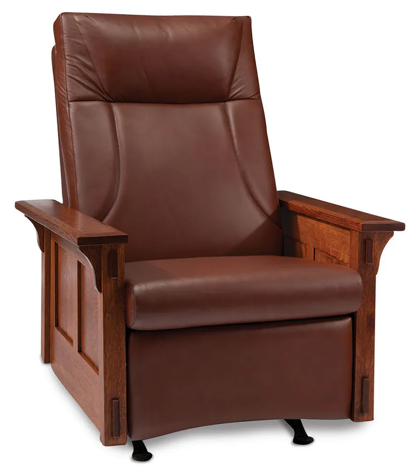 Simply Amish AJMCRR-L McCoy Rocker/ Recilner w/ Leather Cushions Simply Amish AJMCRR-L McCoy Rocker/ Recilner w/ Leather Cushions