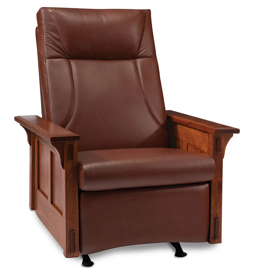 Simply Amish AJMCRR-L McCoy Rocker/ Recilner w/ Leather Cushions Simply Amish AJMCRR-L McCoy Rocker/ Recilner w/ Leather Cushions