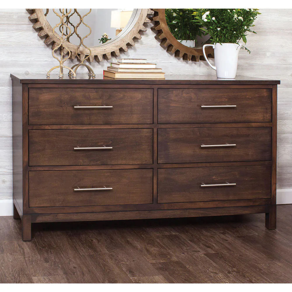 Simply Amish SSABR-08F3 Auburn Bay 6-Drawer Dresser Simply Amish SSABR-08F3 Auburn Bay 6-Drawer Dresser