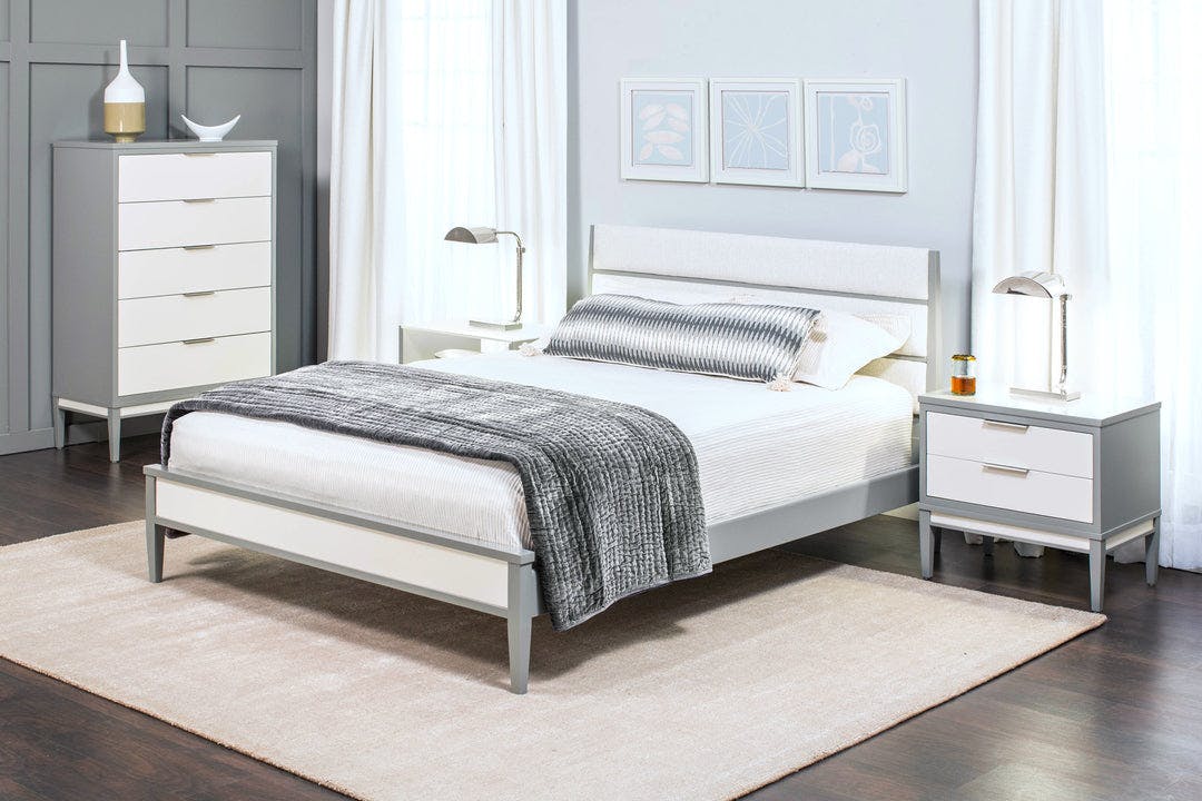 Simply Amish SBADD-39B2-F Addison 3 Panel Upholstered King Bed Simply Amish SBADD-39B2-F Addison 3 Panel Upholstered King Bed