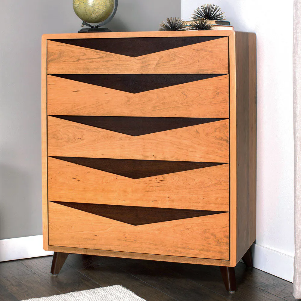 Simply Amish SSELR-04E0 Elroy 5-Drawer Chest Simply Amish SSELR-04E0 Elroy 5-Drawer Chest