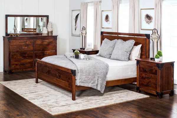 Simply Amish SBKOD-05B1 Kodiak CA King Bed, Standard Headboard Simply Amish SBKOD-05B1 Kodiak CA King Bed, Standard Headboard
