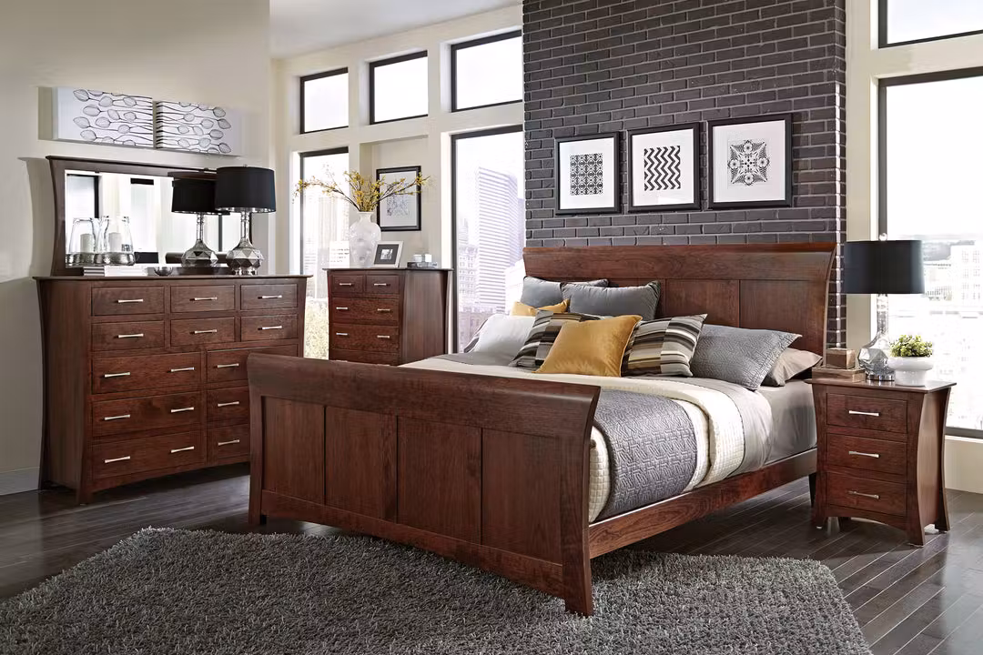 Simply Amish MEL716D Loft 7-Drawer Dresser, 60" Simply Amish MEL716D Loft 7-Drawer Dresser, 60"