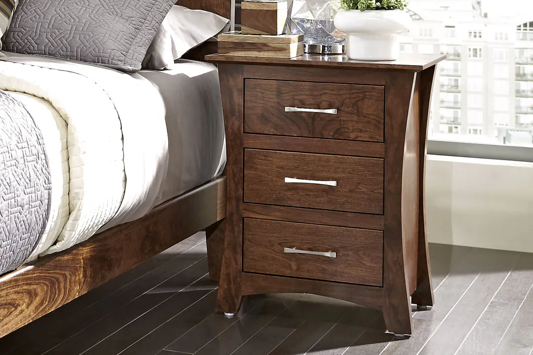 Simply Amish MEL19BC Loft Nightstand with Drawers Simply Amish MEL19BC Loft Nightstand with Drawers