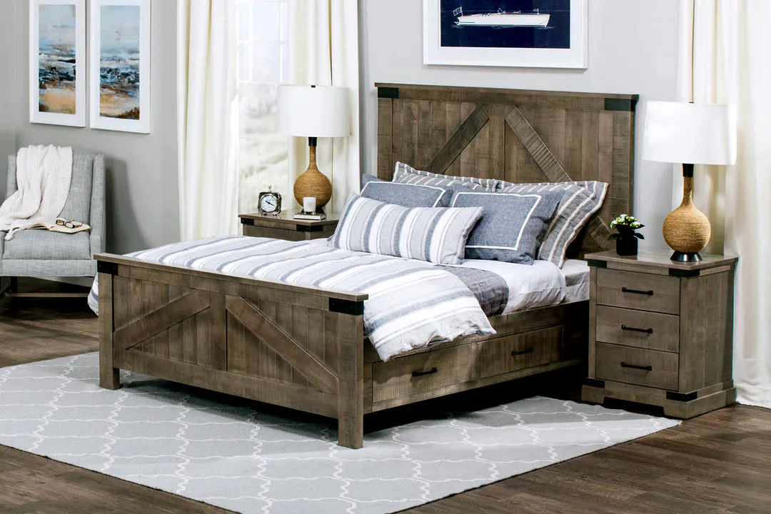 Simply Amish SNMOK-09A4 Montauk Nightstand with Opening, Extra Wide Simply Amish SNMOK-09A4 Montauk Nightstand with Opening, Extra Wide