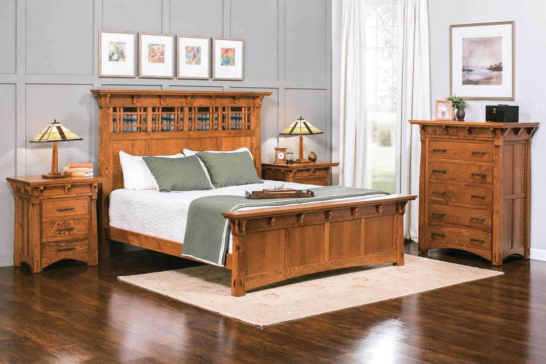 Simply Amish XK04-SBMAK-05B2-SF Makayla King Bed, Express Simply Amish XK04-SBMAK-05B2-SF Makayla King Bed, Express