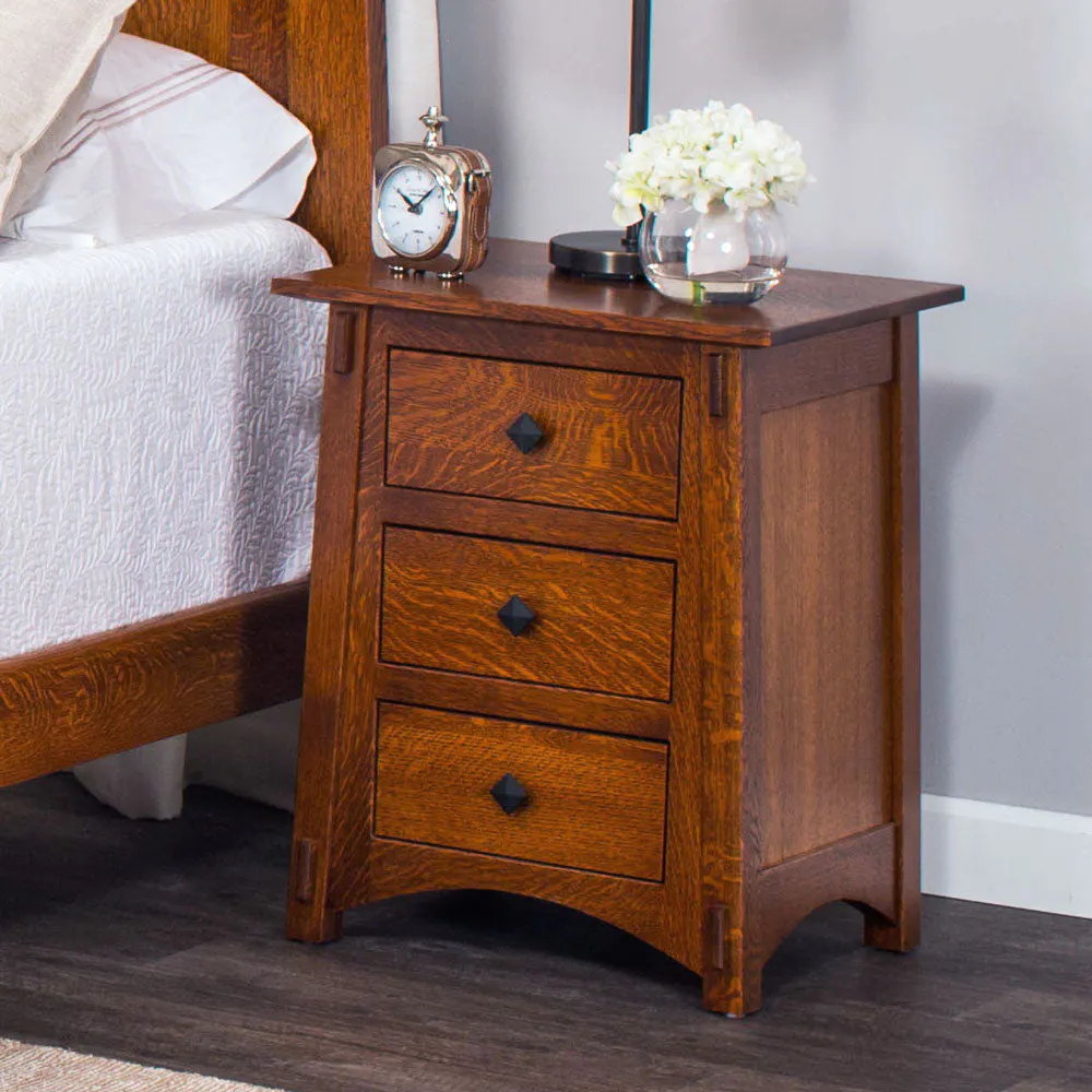 Simply Amish MEM19BC McCoy Nightstand with Drawers Simply Amish MEM19BC McCoy Nightstand with Drawers