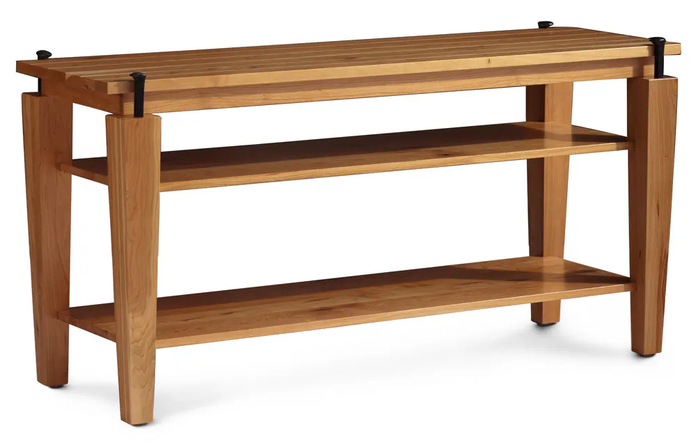 Simply Amish LESPK-B09C B&O Railroad Spike Open TV Stand, Large Simply Amish LESPK-B09C B&O Railroad Spike Open TV Stand, Large