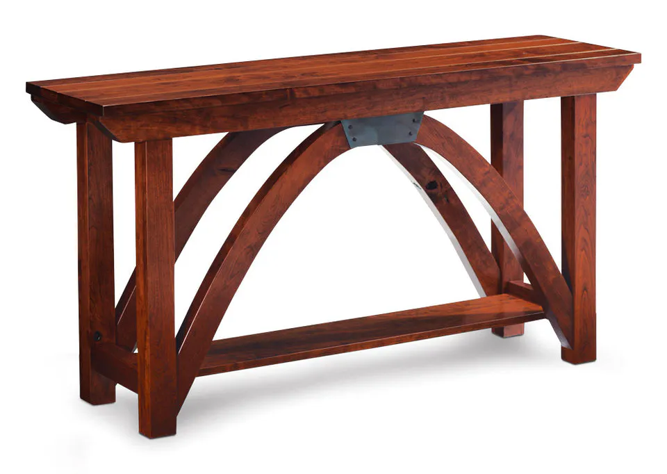 Simply Amish LOTRB-13A08 B&O Railroad Trestle Bridge Sofa Table, 60" Simply Amish LOTRB-13A08 B&O Railroad Trestle Bridge Sofa Table, 60"