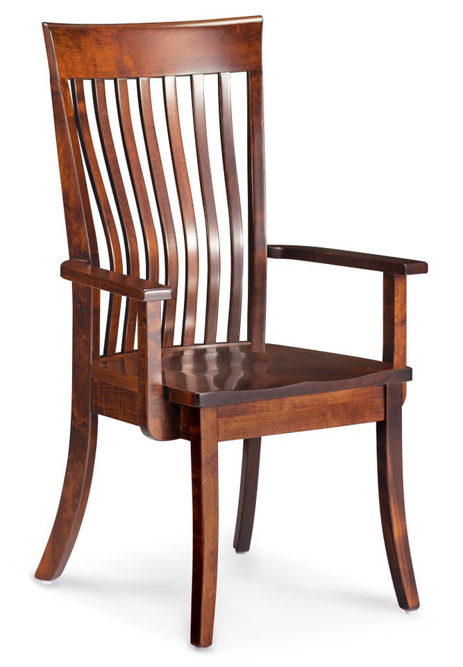 Simply Amish CCLIIA-L Loft II Arm Chair w/ Leather Cushion Seat Simply Amish CCLIIA-L Loft II Arm Chair w/ Leather Cushion Seat