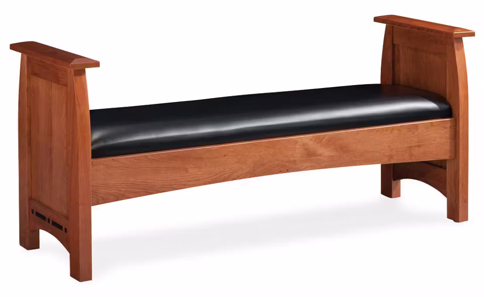 Simply Amish DCSFAS60-F Aspen Santa Fe Bench with Inlay Simply Amish DCSFAS60-F Aspen Santa Fe Bench with Inlay