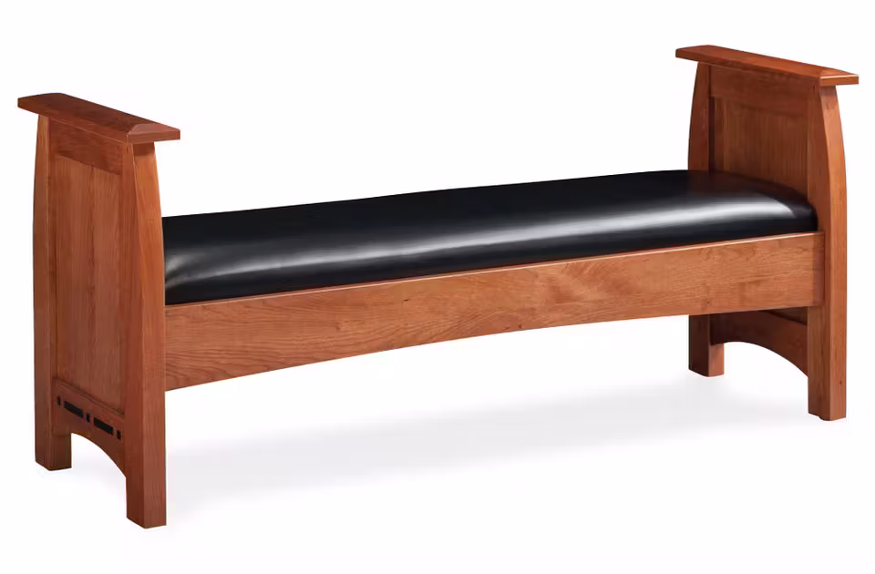 Simply Amish DCSFAS60-F Aspen Santa Fe Bench with Inlay Simply Amish DCSFAS60-F Aspen Santa Fe Bench with Inlay
