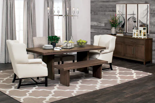 Simply Amish ETABR-H01D45A Auburn Bay Trestle Table Simply Amish ETABR-H01D45A Auburn Bay Trestle Table