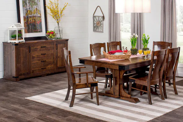 Simply Amish ECMOK-02A-L Montauk Side Chair w/ Leather Cushion Seat Simply Amish ECMOK-02A-L Montauk Side Chair w/ Leather Cushion Seat