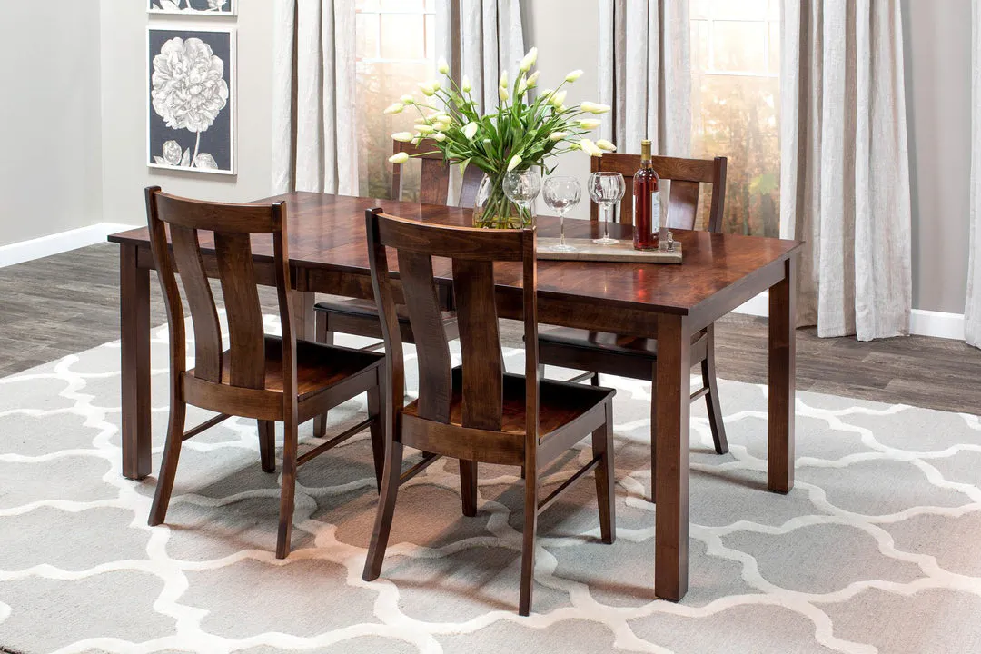 Simply Amish ECMIT-02A-L Mitchell Side Chair w/ Leather Cushion Seat Simply Amish ECMIT-02A-L Mitchell Side Chair w/ Leather Cushion Seat