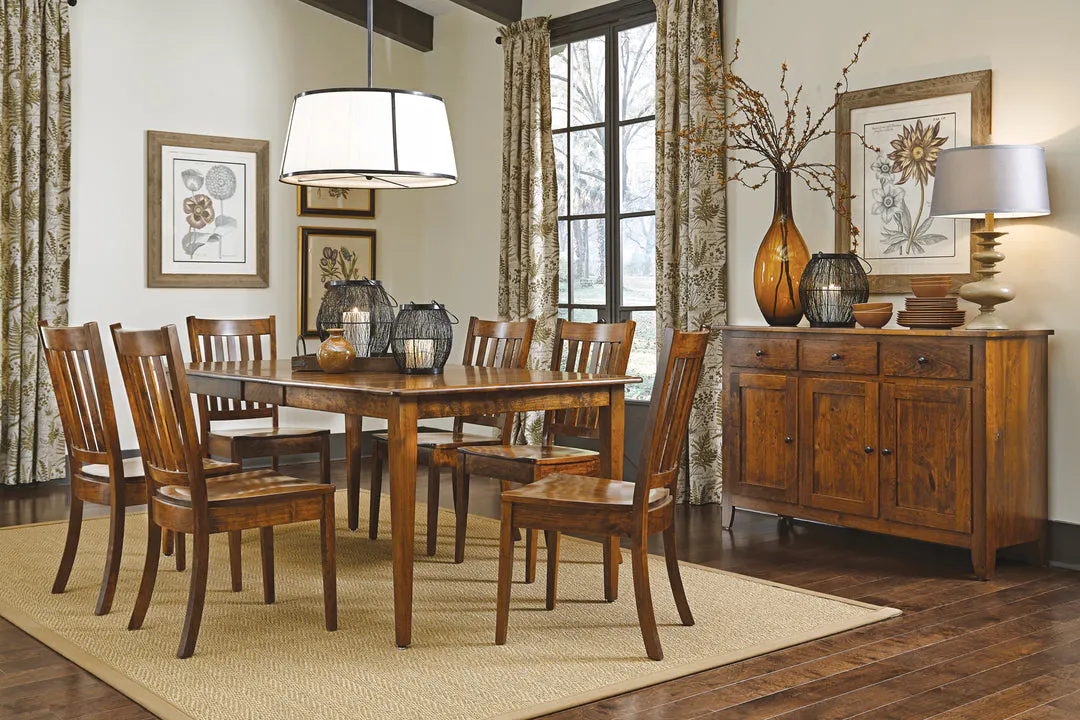Simply Amish ETSHS-J04A05-2 Shenandoah Leg Table w/ Two 12" Leaves Simply Amish ETSHS-J04A05-2 Shenandoah Leg Table w/ Two 12" Leaves