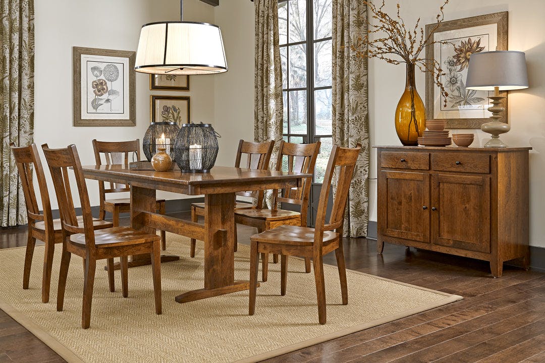 Simply Amish SPSHA-L Sheffield Arm Chair w/ Leather Cushion Seat Simply Amish SPSHA-L Sheffield Arm Chair w/ Leather Cushion Seat