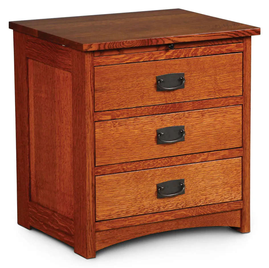Simply Amish EC120BC Prairie Mission Nightstand with Drawers Simply Amish EC120BC Prairie Mission Nightstand with Drawers
