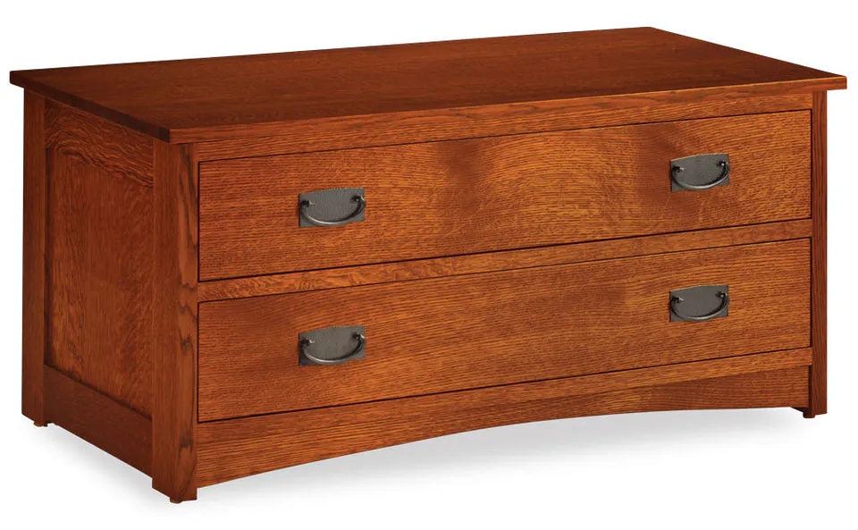 Simply Amish EC155BC-W Prairie Mission Blanket Chest with False Fronts w/ Wood Seat Simply Amish EC155BC-W Prairie Mission Blanket Chest with False Fronts w/ Wood Seat
