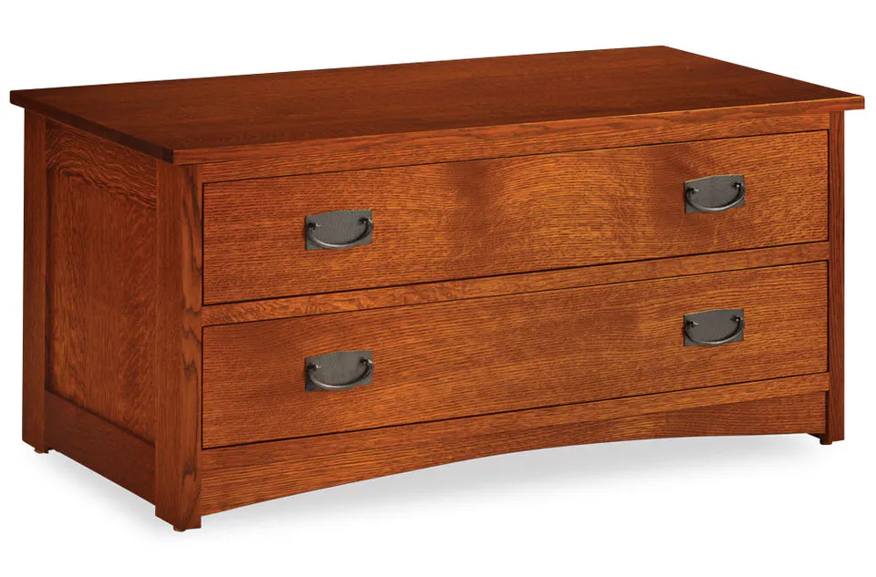 Simply Amish EC155BC-W Prairie Mission Blanket Chest with False Fronts w/ Wood Seat Simply Amish EC155BC-W Prairie Mission Blanket Chest with False Fronts w/ Wood Seat