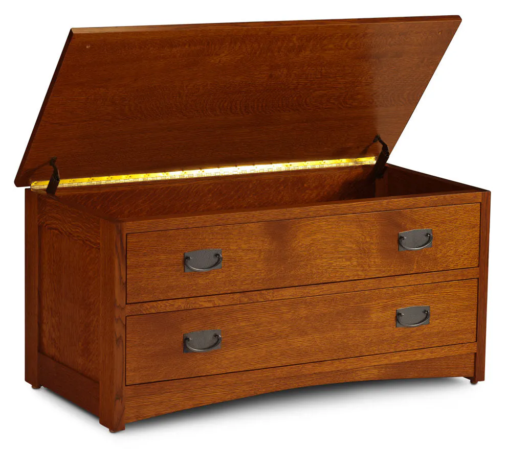 Simply Amish EC155BC-W Prairie Mission Blanket Chest with False Fronts w/ Wood Seat Simply Amish EC155BC-W Prairie Mission Blanket Chest with False Fronts w/ Wood Seat